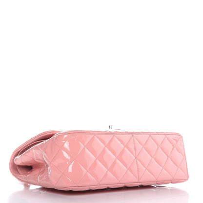 Chanel Patent Quilted Jumbo Double Flap Pink 5 of 10