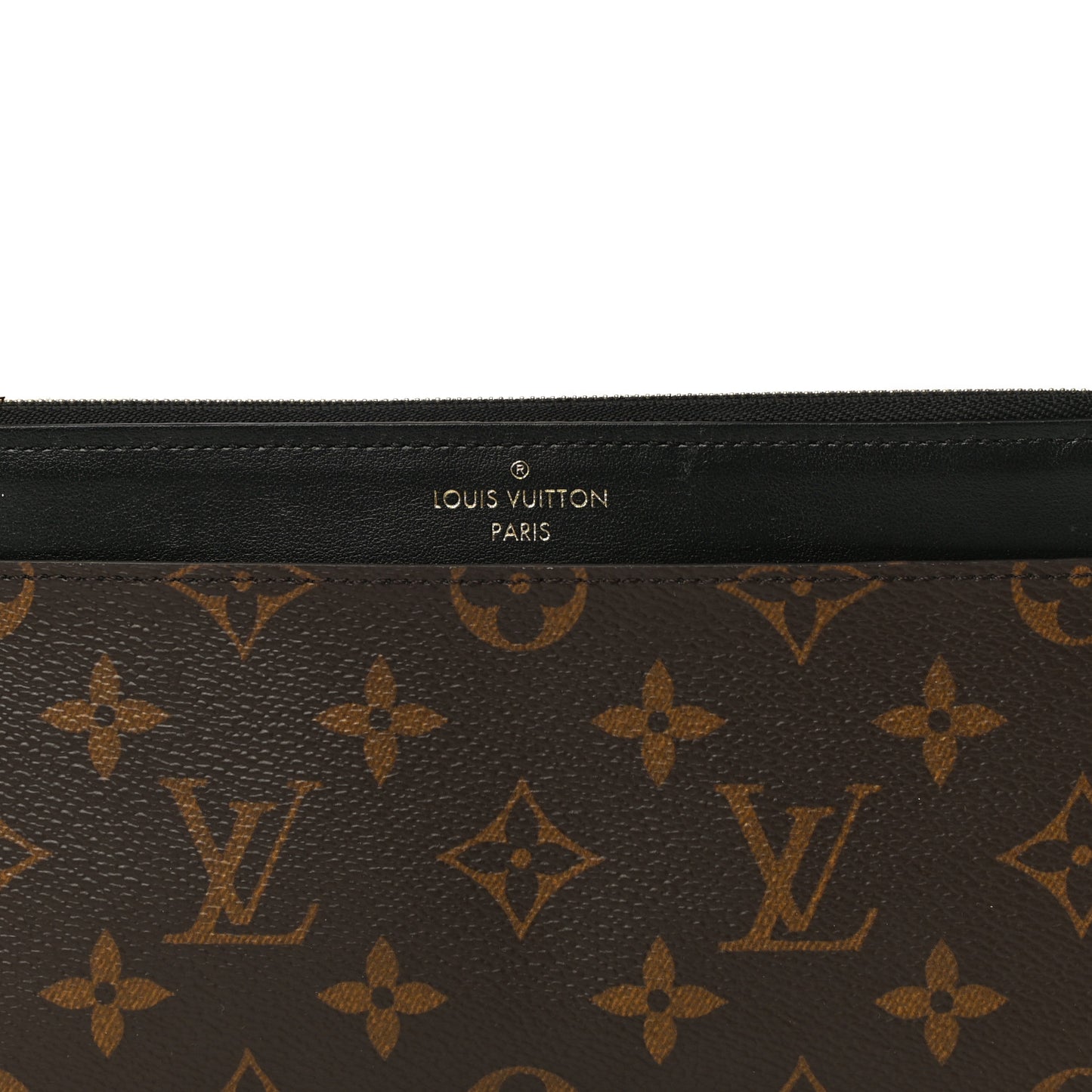 Monogram Slim Purse Black