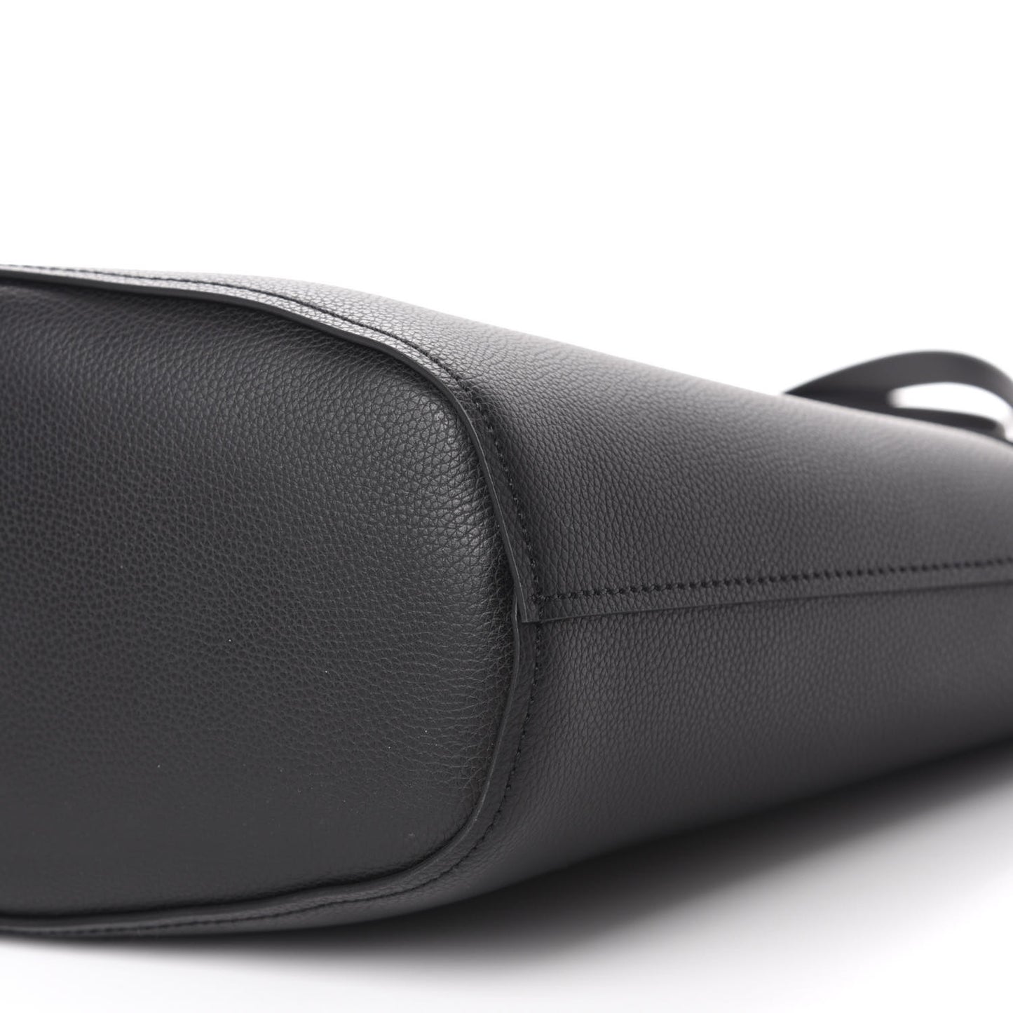 Smooth Grained Calfskin Medium Aby Tote Black