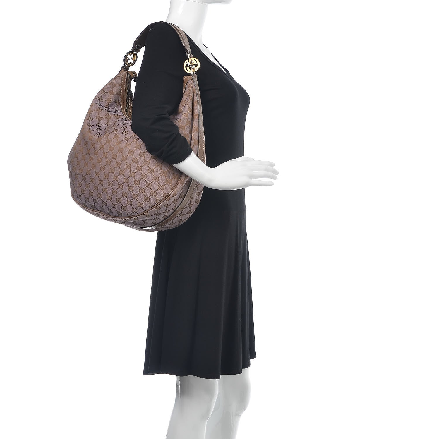 Gucci Monogram Large GG Twins Hobo Purple 2 of 10