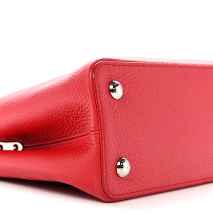 Louis Vuitton Taurillon Capucines PM Rubis 8 of 12