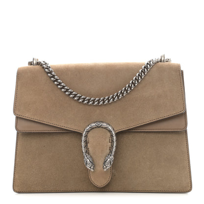 Gucci Suede Medium Dionysus Shoulder Bag Taupe 1 of 16