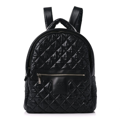 Chanel Nylon Quilted Coco Cocoon Backpack Black 1 of 8