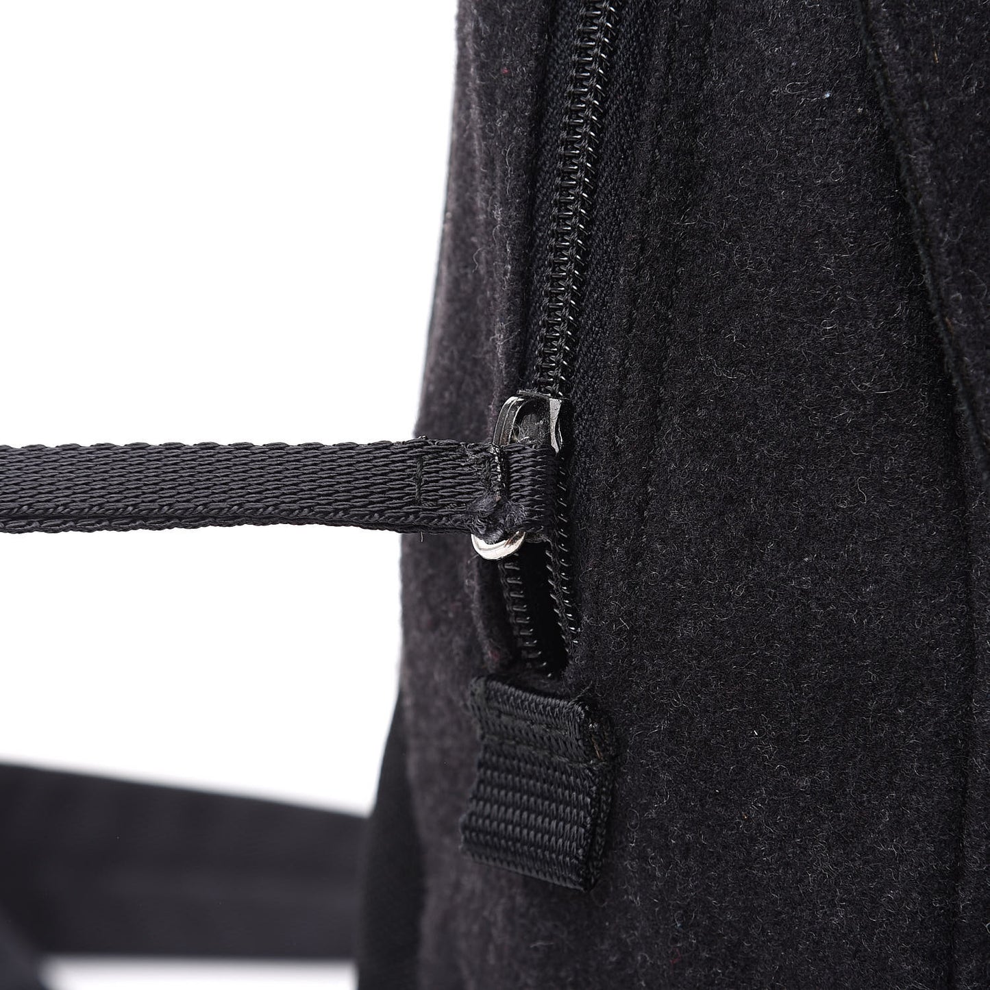 Wool Messenger Satchel Black