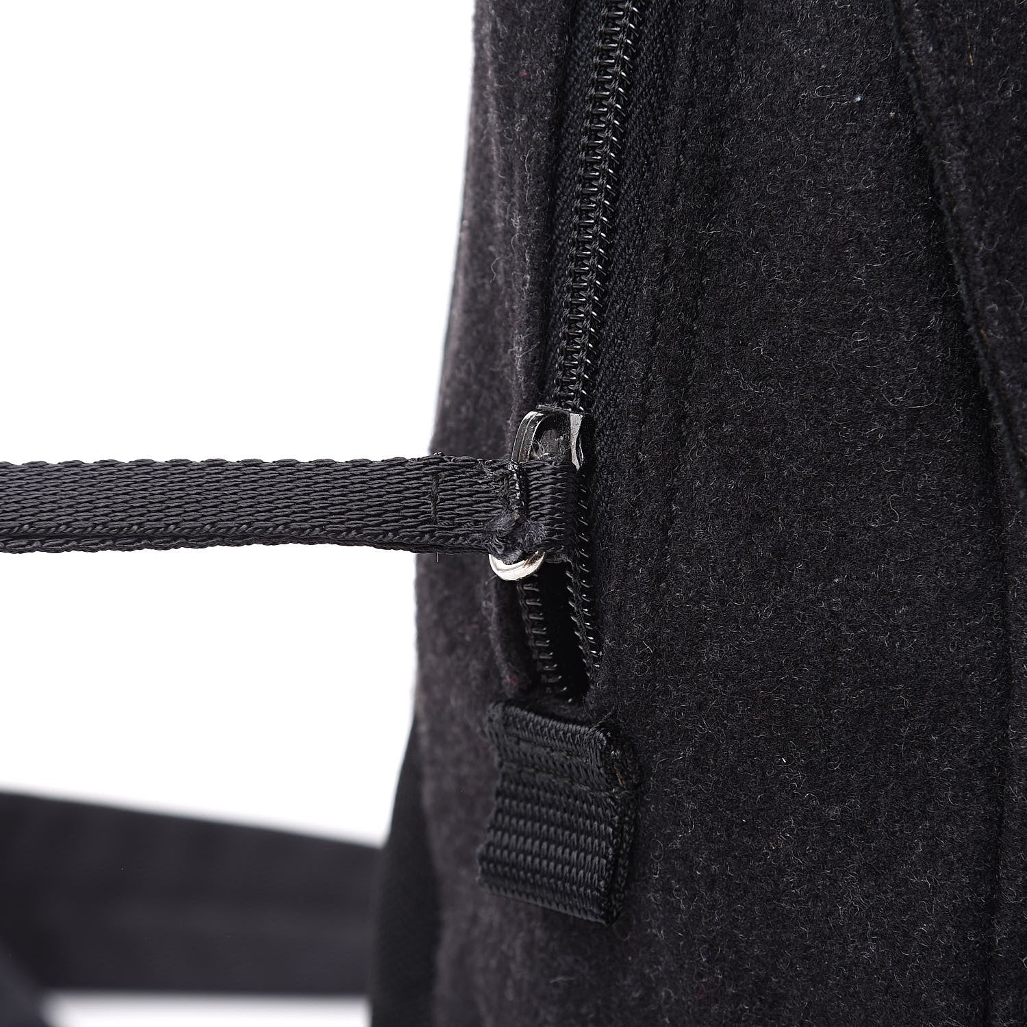 Prada Wool Messenger Satchel Black 15 of 15