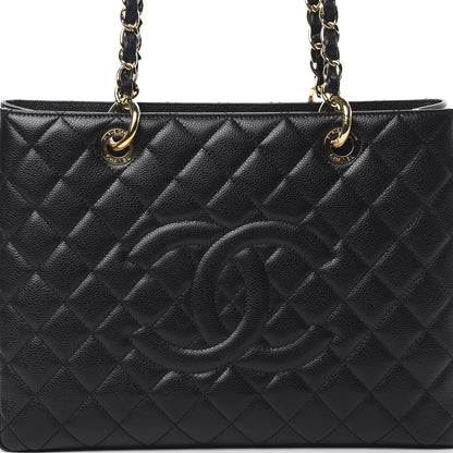 Chanel Caviar Quilted Grand Shopping Tote GST Black 8 of 10