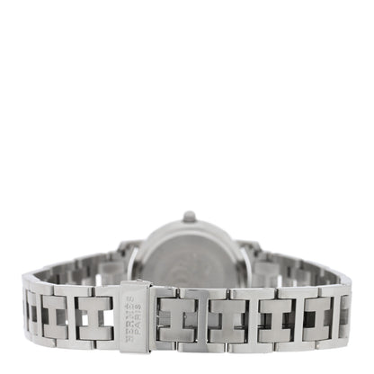 Hermes Stainless Steel 24mm Clipper Quartz Watch Pink 3 of 4