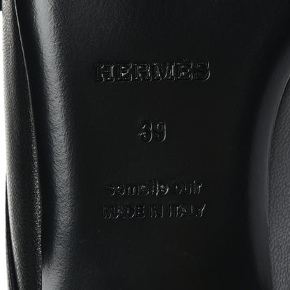 Hermes Goatskin Groupie Mules 39 Black 8 of 9