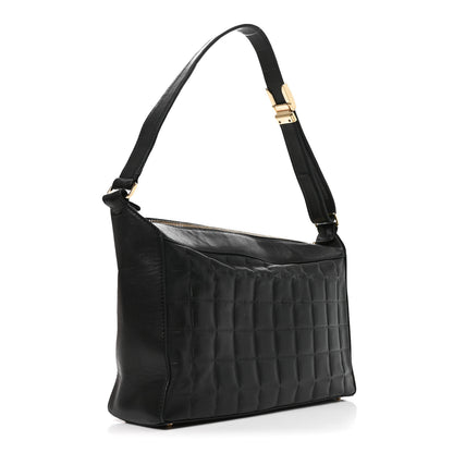 Chanel Lambskin Quilted Medium Chocolate Bar Shoulder Bag Black 2 of 9