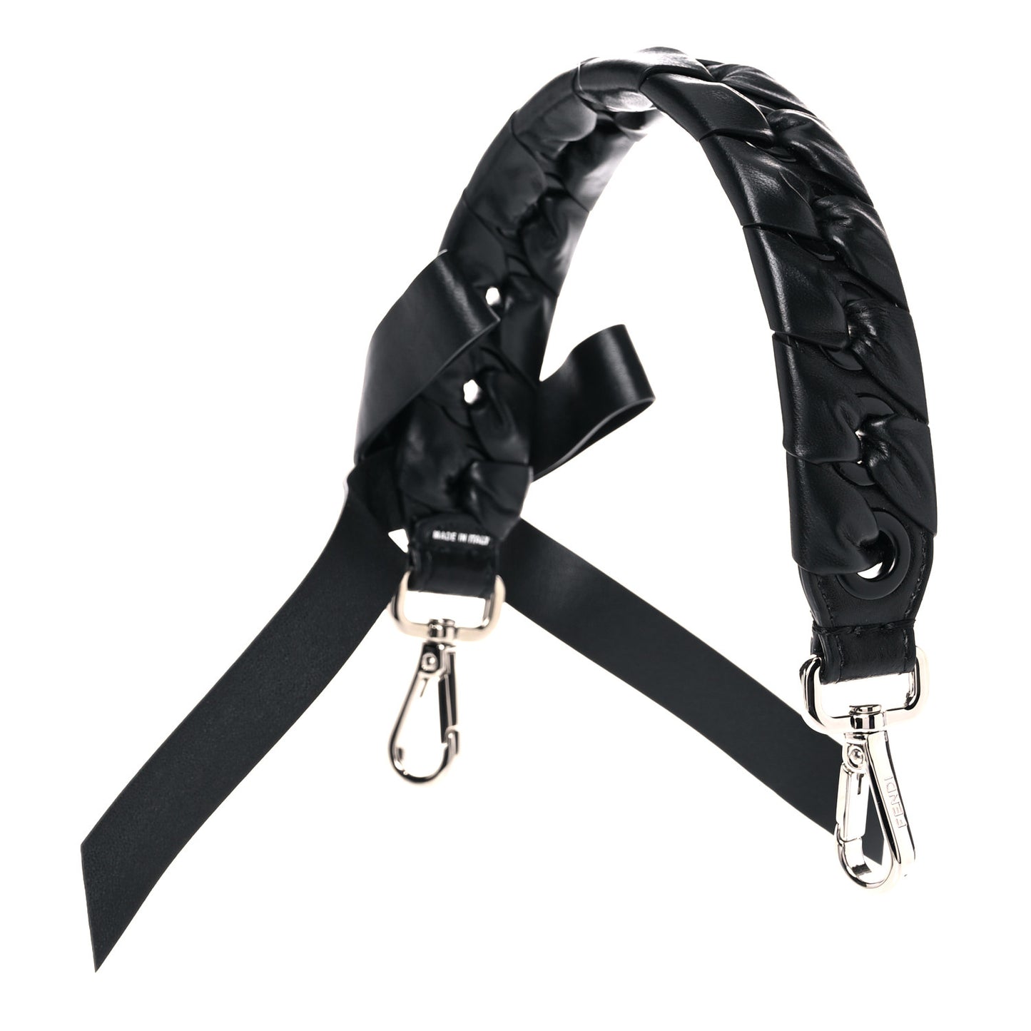 Vitello Liberty Shiny Nappa Lace Up Bow Mini Strap You Black