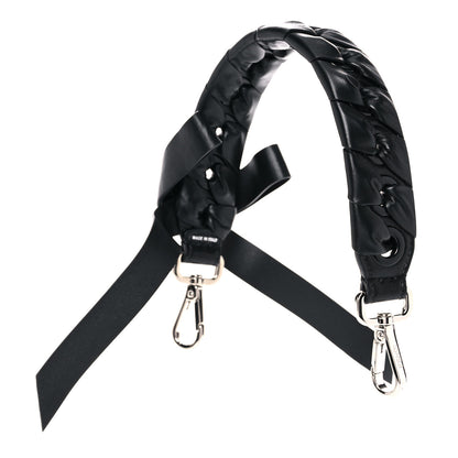 Fendi Vitello Liberty Shiny Nappa Lace Up Bow Mini Strap You Black 3 of 7