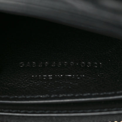 Saint Laurent Calfskin Y Quilted Monogram Small Loulou Chain Satchel Black 7 of 10