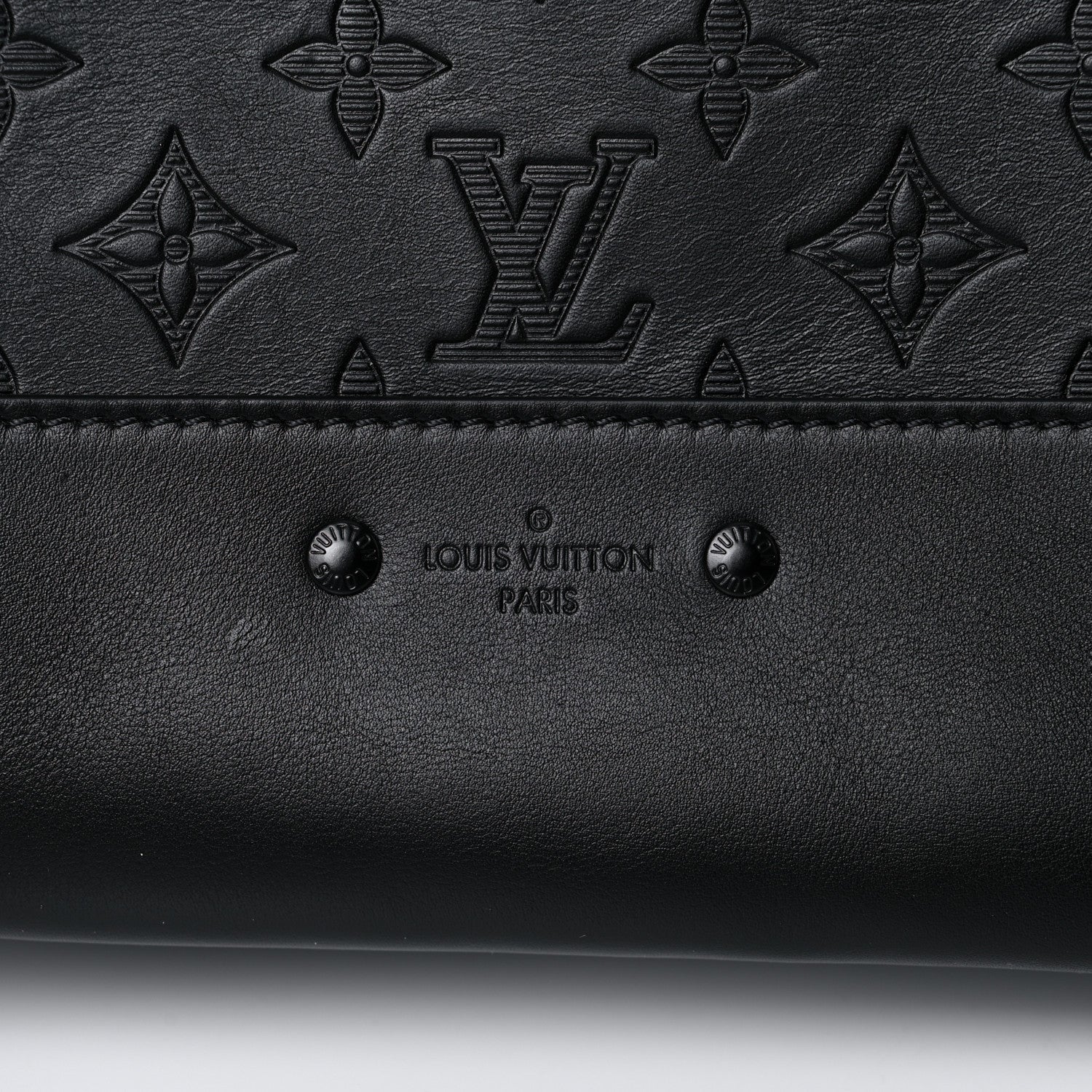 Louis Vuitton Calfskin Monogram Shadow Racer Backpack Black 11 of 13