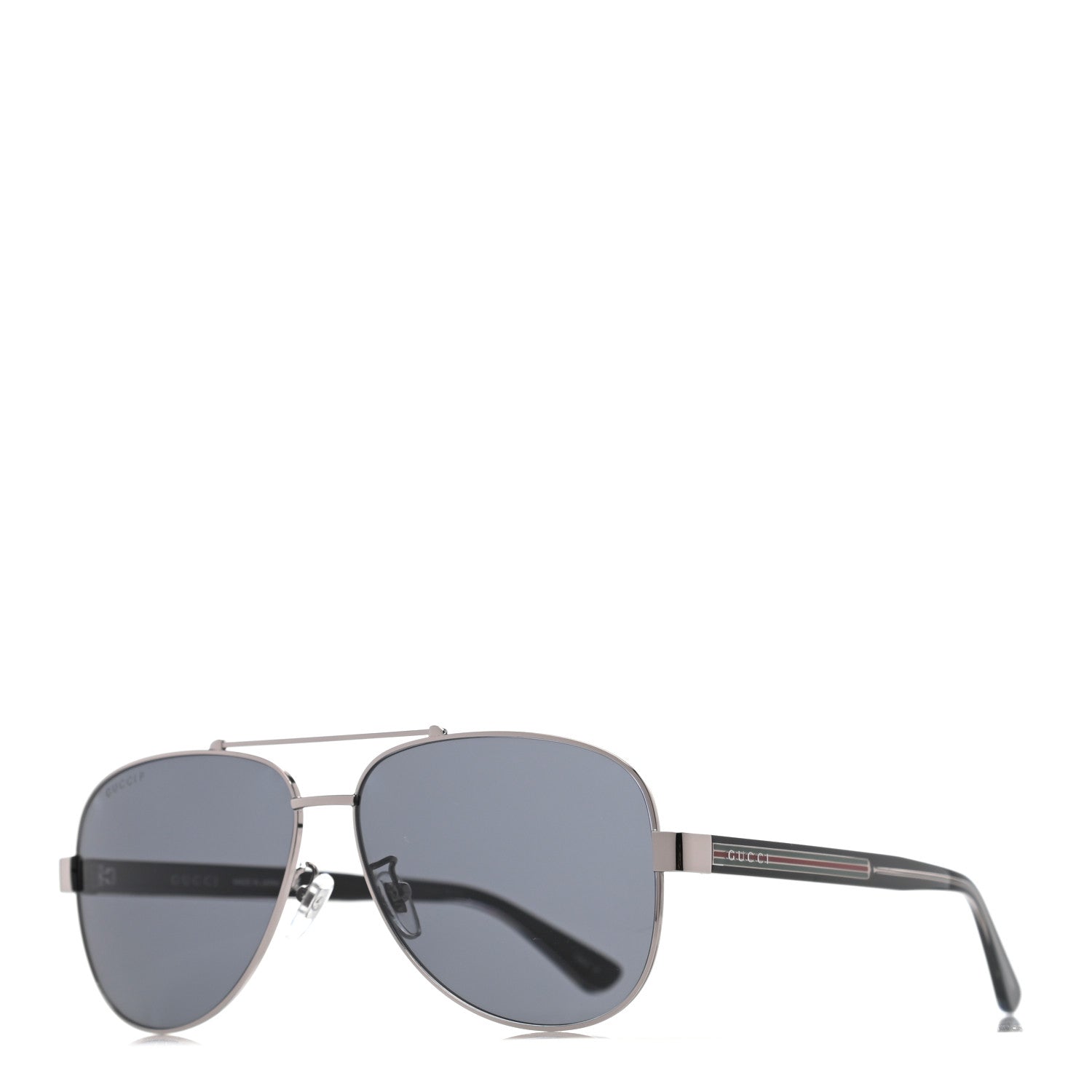 Gucci Web Aviator Sunglasses GG0528S Black 1 of 8