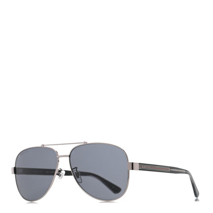 Gucci Web Aviator Sunglasses GG0528S Black 1 of 8