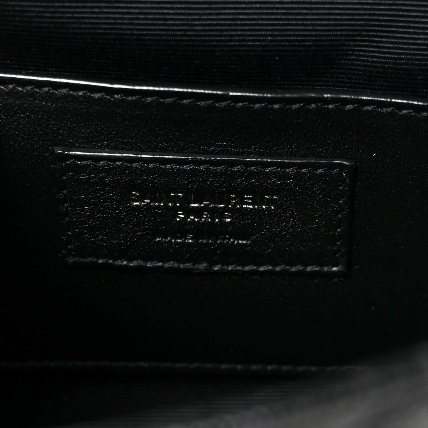 Saint Laurent Grain De Poudre Textured Mixed Matelasse Triquilt Small Monogram Monochrome Satchel Black 6 of 9