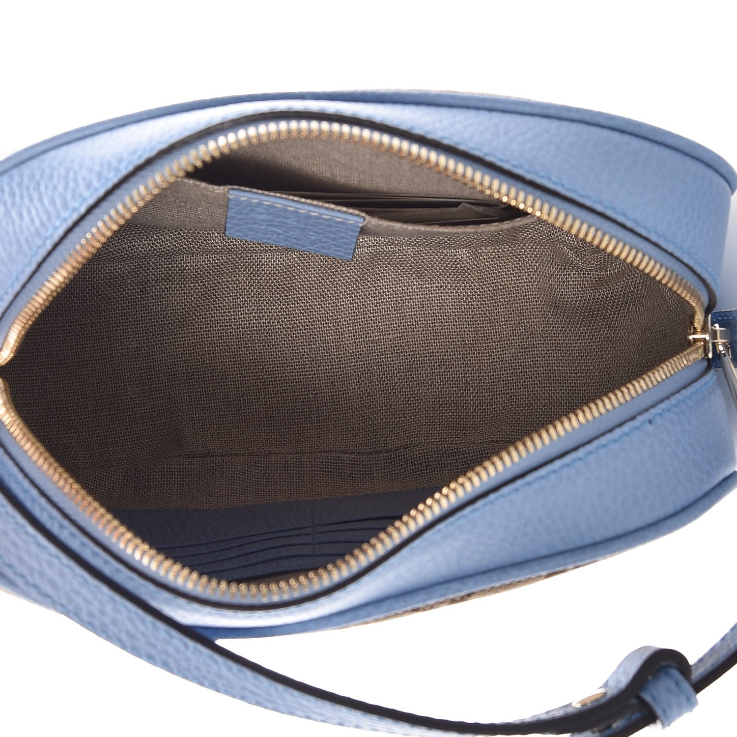 Gucci Monogram Mini Bree Messenger Bag Beige Mineral Blue 5 of 7