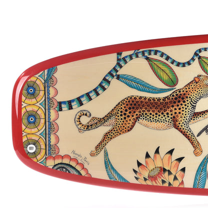Hermes Resin Savana Dance Surfboard Rouge Vif Jaune 3 of 10