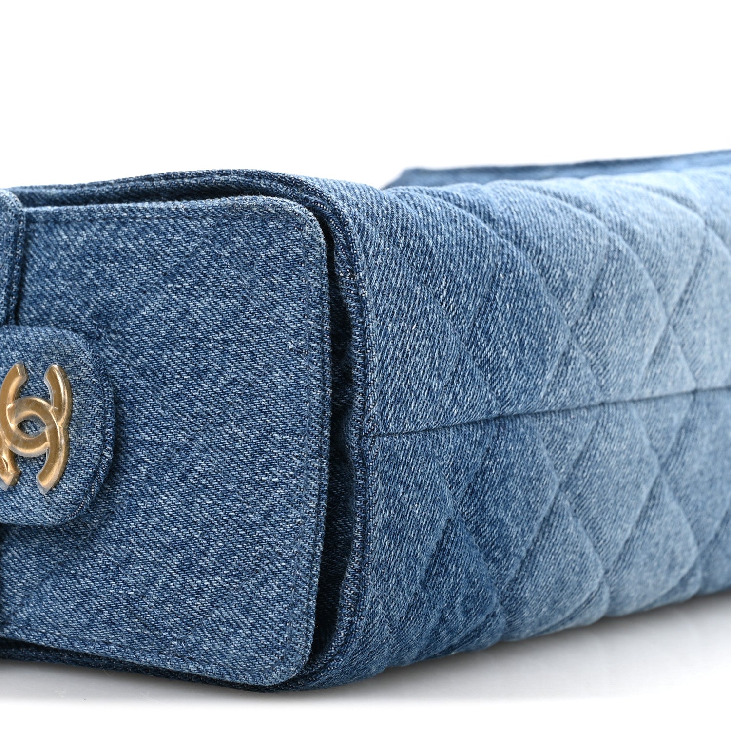 Chanel Washed Denim Quilted Mini Chanel 25 Handbag Blue 9 of 11