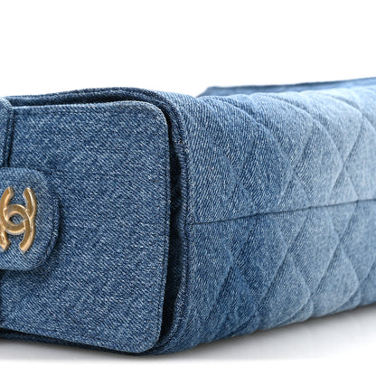 Chanel Washed Denim Quilted Mini Chanel 25 Handbag Blue 9 of 11