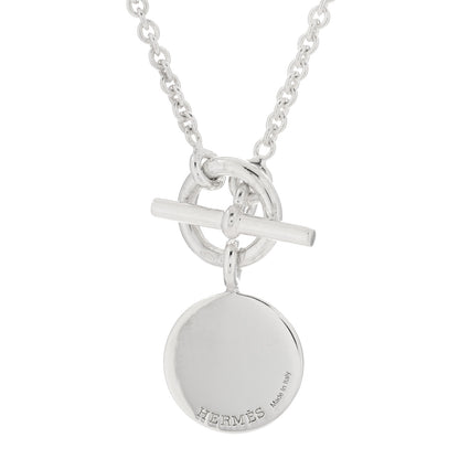 Hermes Sterling Silver Amulettes H Confettis Pendant Necklace 3 of 3