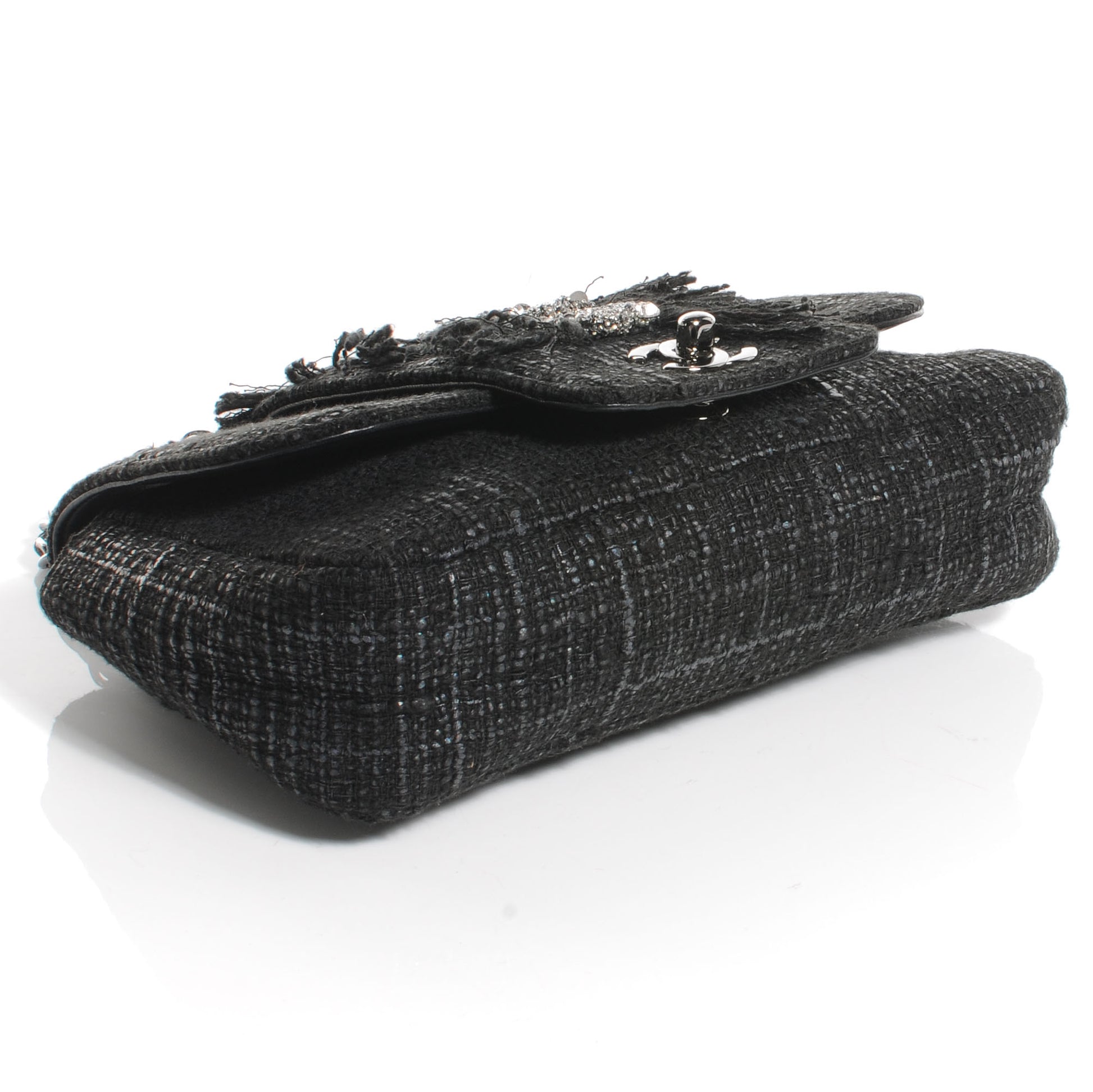 Chanel Tweed Swarovski Crystal Small Flap Black 4 of 7