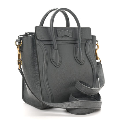 Celine Baby Drummed Calfskin Nano Luggage Kohl 3 of 11