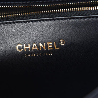 Chanel Lambskin Stitched Frame Shoulder Bag Black 5 of 9