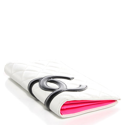 Chanel Calfskin Quilted Cambon Yen Wallet White 4 of 8