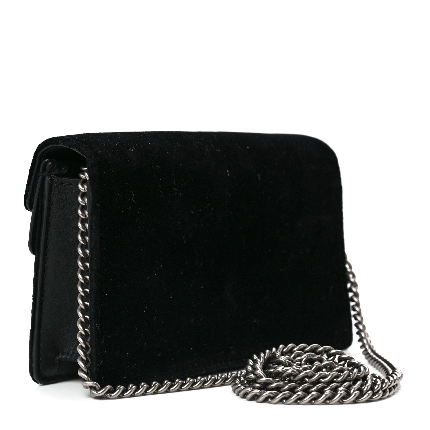 Gucci Velvet Super Mini Dionysus Shoulder Bag Black 3 of 10