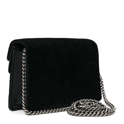 Gucci Velvet Super Mini Dionysus Shoulder Bag Black 3 of 10