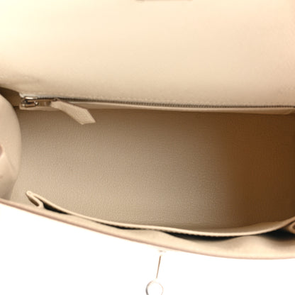 Hermes Epsom Kelly Sellier 25 Craie 5 of 14