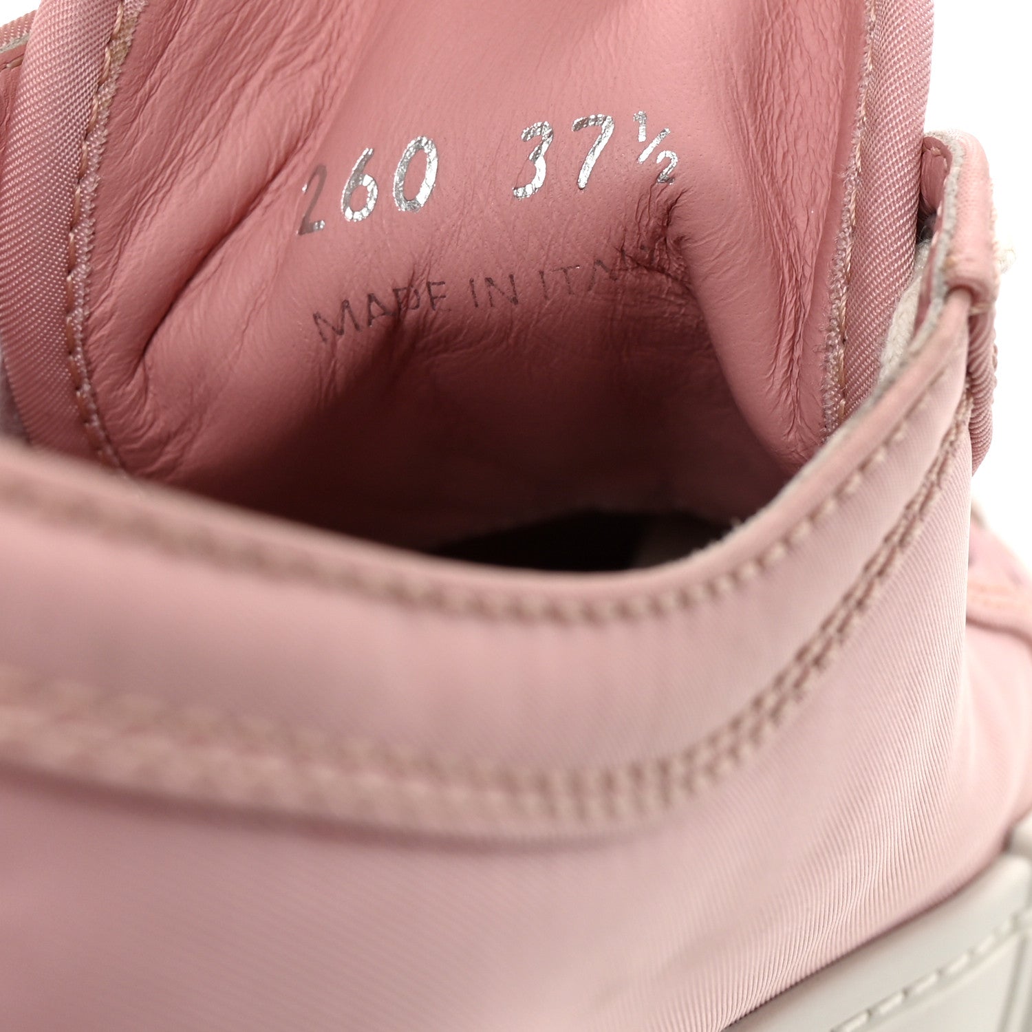 Prada Re-Nylon Gabardine Triangle Logo Double Wheel 50mm Sneakers 37.5 Alabastro 9 of 9