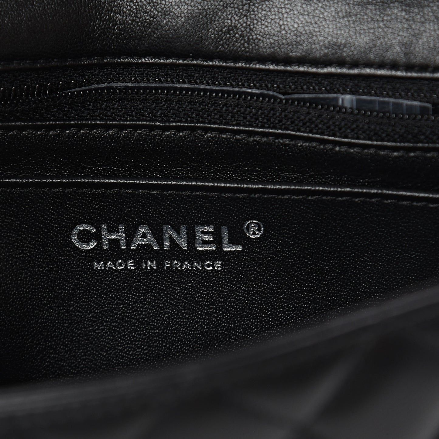 Lambskin Quilted Mini Rectangular Flap Black