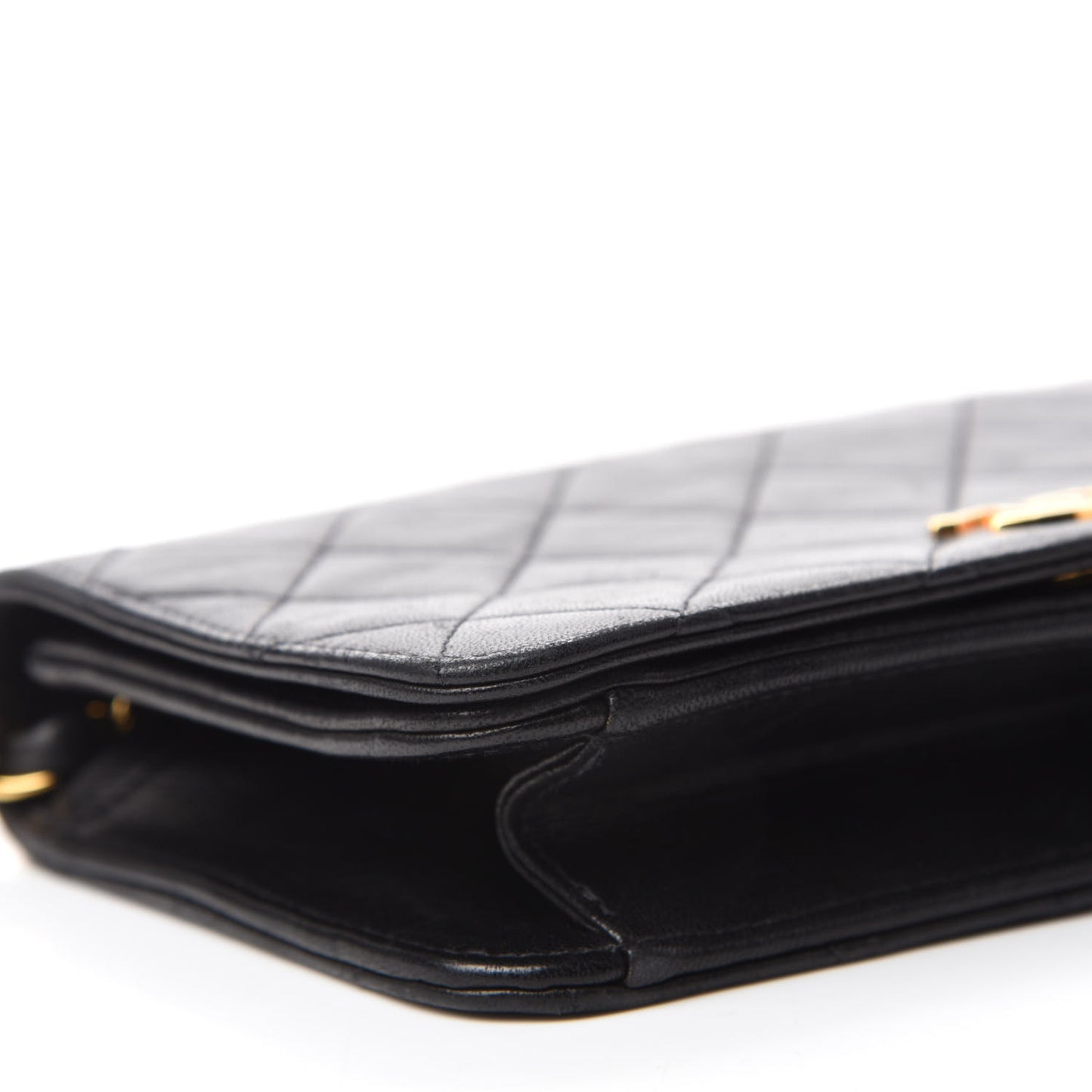 Lambskin Quilted Mini Flap Black