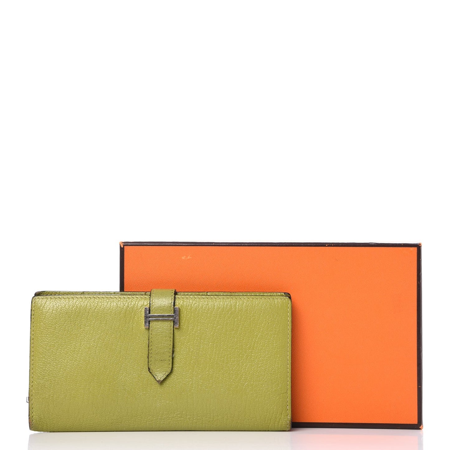 Chevre Mysore Bearn Wallet Vert Anis