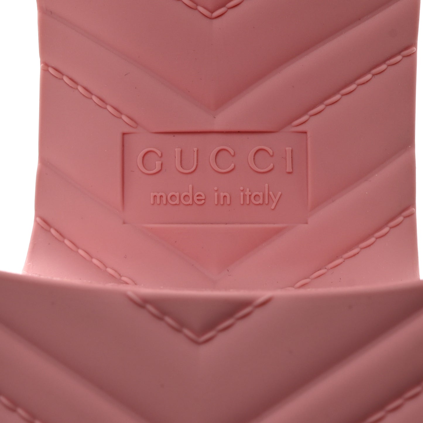 Rubber Gucci Logo Womens Platform 20/60mm Slide Sandals 40 Wild Rose
