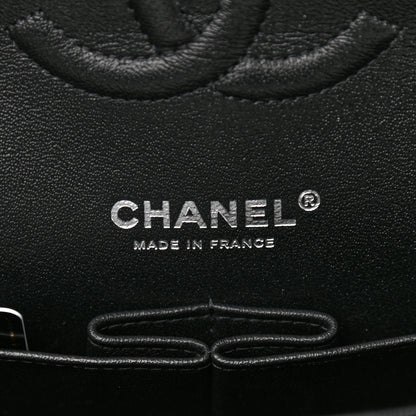 Chanel Tweed Quilted Tartan Medium Double Flap Black White 5 of 9