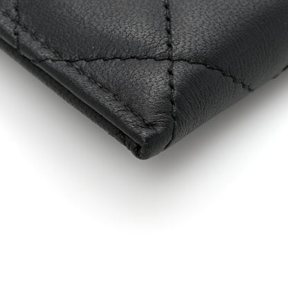 Chanel Lambskin Quilted Classic Zip Pouch Black 9 of 10