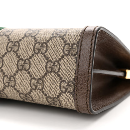 Gucci GG Supreme Monogram Web Small Ophidia Chain Shoulder Bag Brown 11 of 14