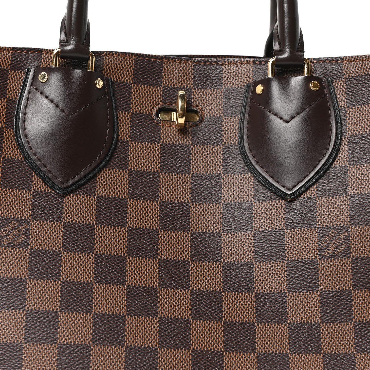 Louis Vuitton Cuir Taurillon Damier Ebene Normandy Black 7 of 9