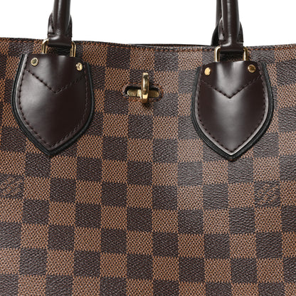 Louis Vuitton Cuir Taurillon Damier Ebene Normandy Black 7 of 9