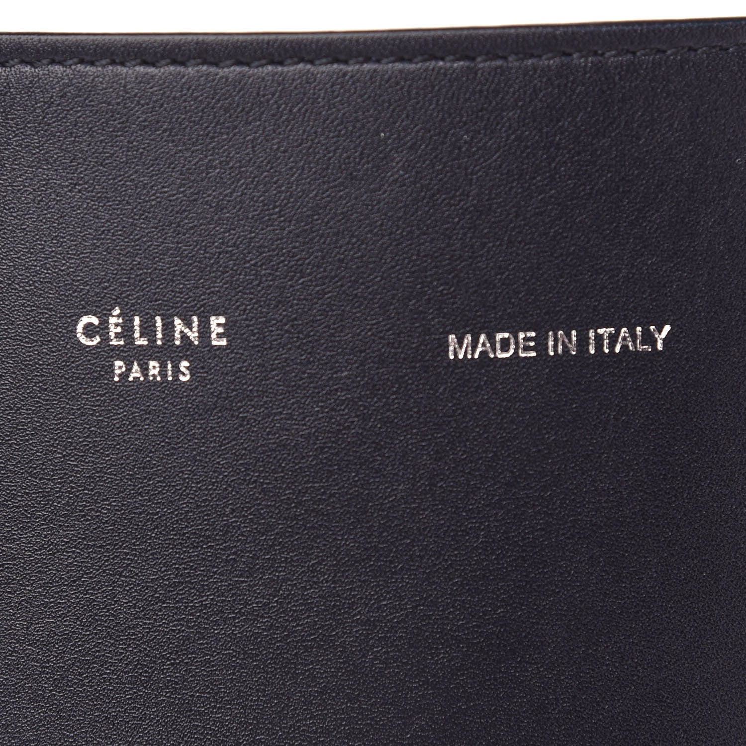 Celine Shiny Smooth Calfskin Small Twisted Cabas Navy Beige 6 of 9