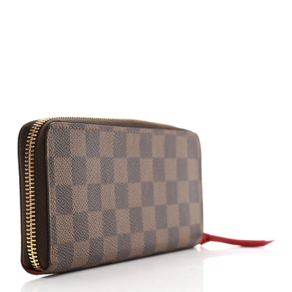 Louis Vuitton Damier Ebene Clemence Wallet Cherry 3 of 10
