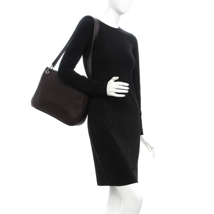 Hermes Fjord Manille II Shoulder Bag Chocolate 2 of 6