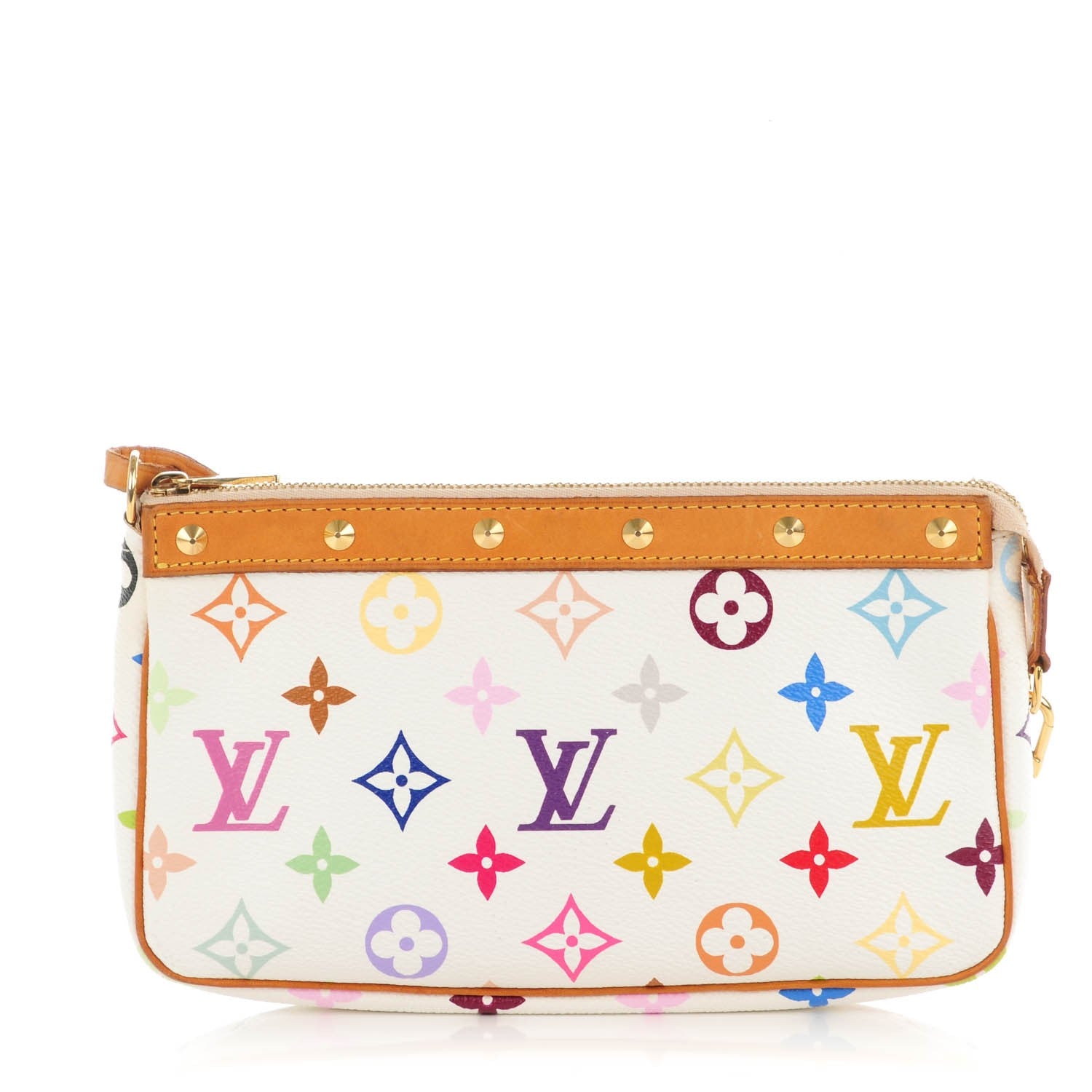 Louis Vuitton Monogram Multicolor Pochette Accessories White 1 of 8