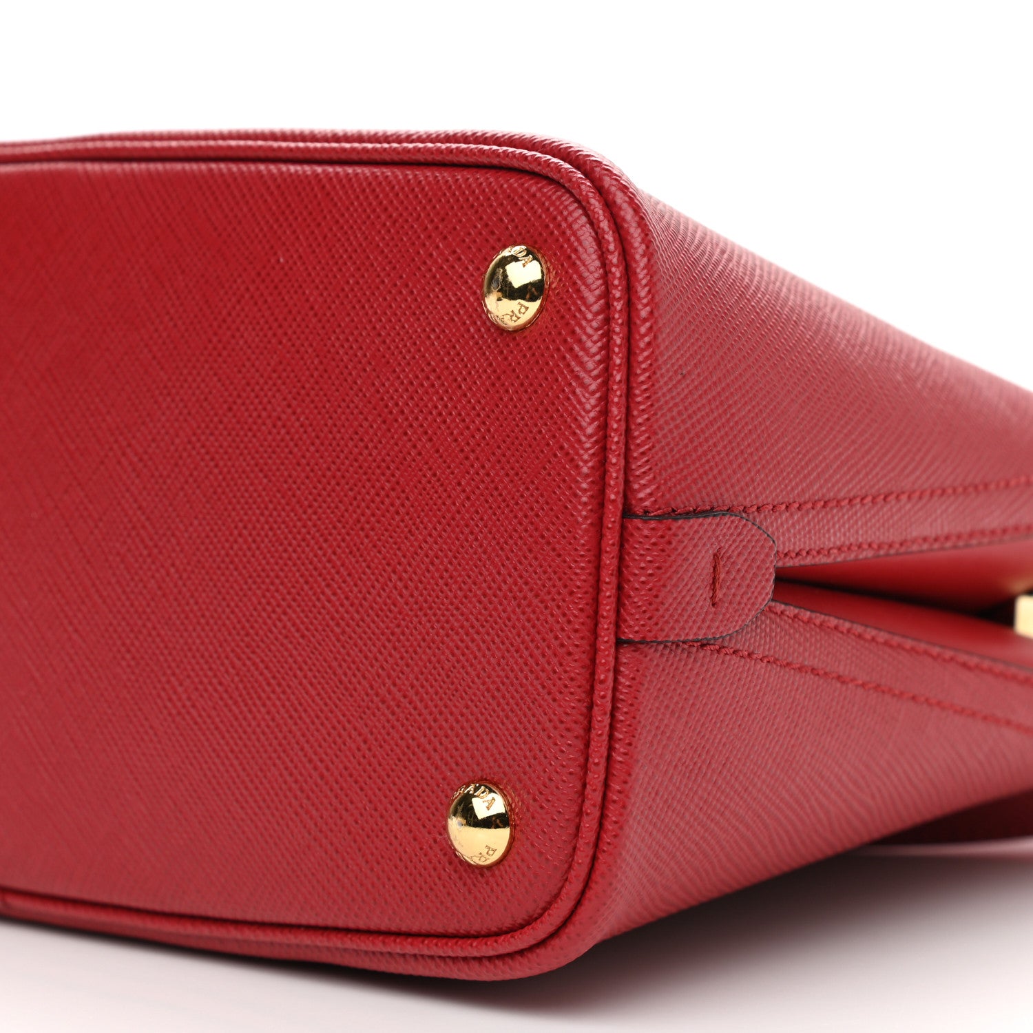 Prada Saffiano Cuir Small Matinee Tote Rosso 9 of 11