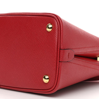 Prada Saffiano Cuir Small Matinee Tote Rosso 9 of 11