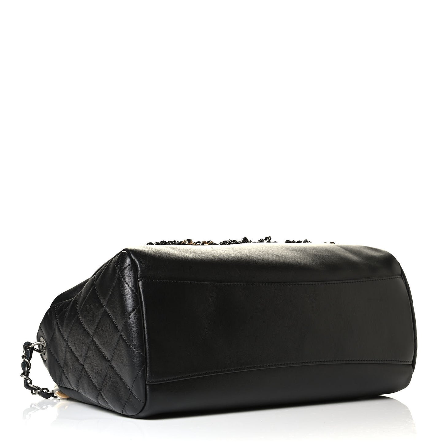 Calfskin Chain 20s Signature Hobo Black