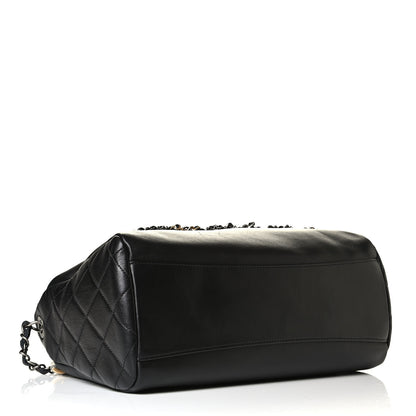 Chanel Calfskin Chain 20s Signature Hobo Black 3 of 5